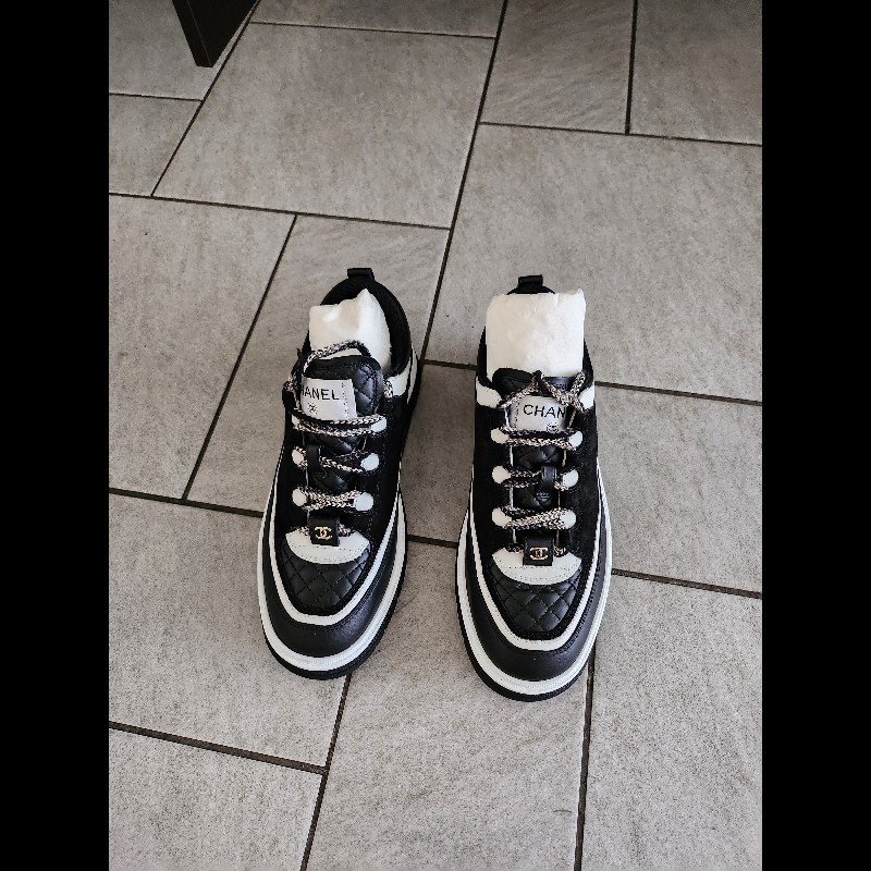 chanel真皮休閒鞋36.5-9