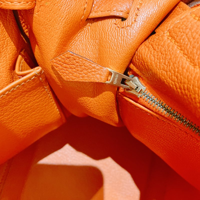 TK2002	  愛馬仕 橙色拼金 Hermes Kelly 32 Togo Orange X GHW #Square L-22