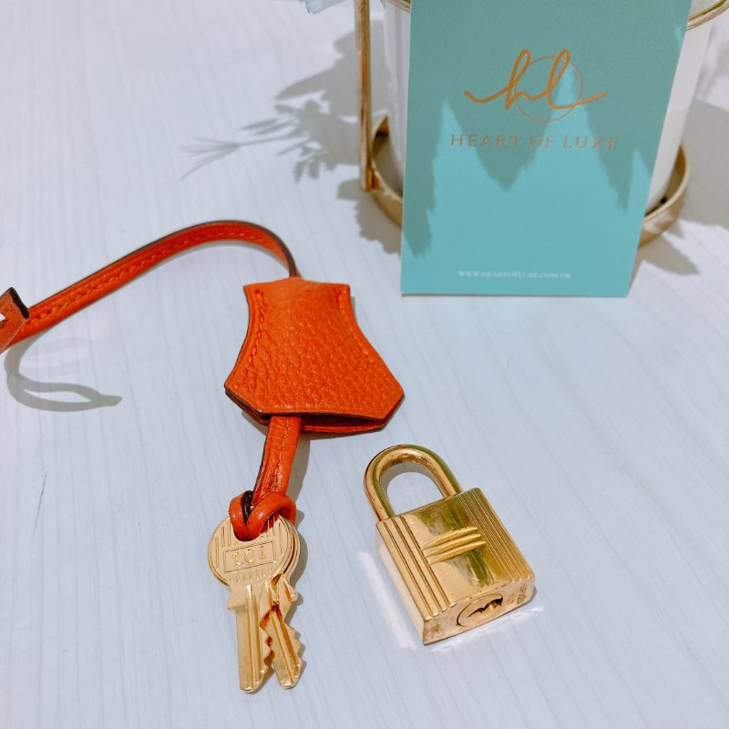 TK2002	  愛馬仕 橙色拼金 Hermes Kelly 32 Togo Orange X GHW #Square L-28
