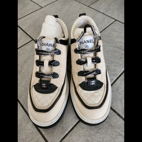 chanel真皮休閒鞋36.5