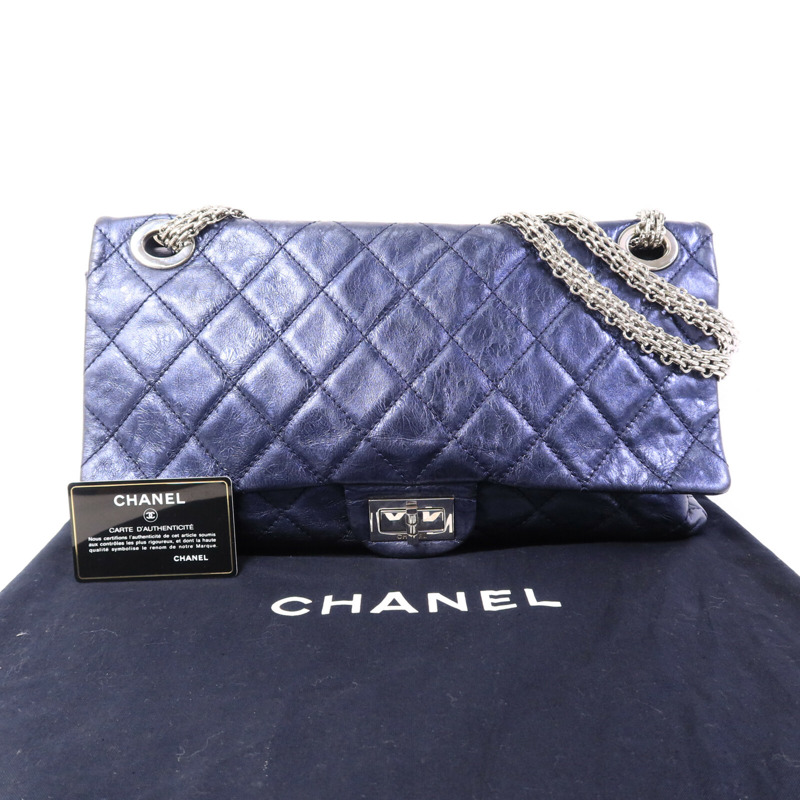 CHANEL 牛皮皮革2.55 Chain Shoulder Bag鏈帶肩背袋-9