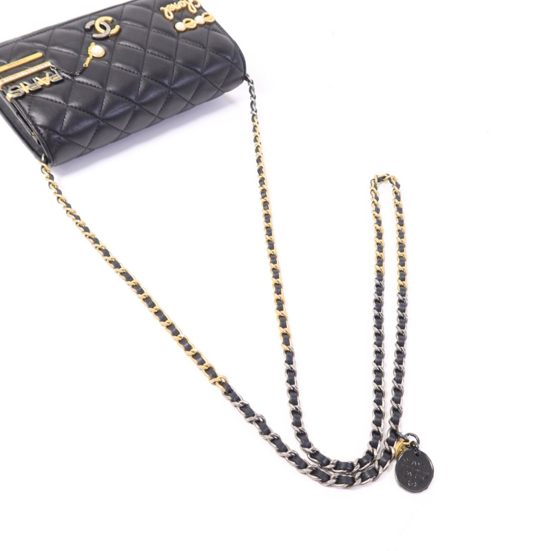 CHANEL 羊皮皮革Wallet On Chain肩背袋-6