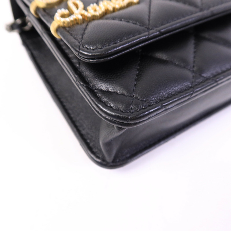 CHANEL 羊皮皮革Wallet On Chain肩背袋-10