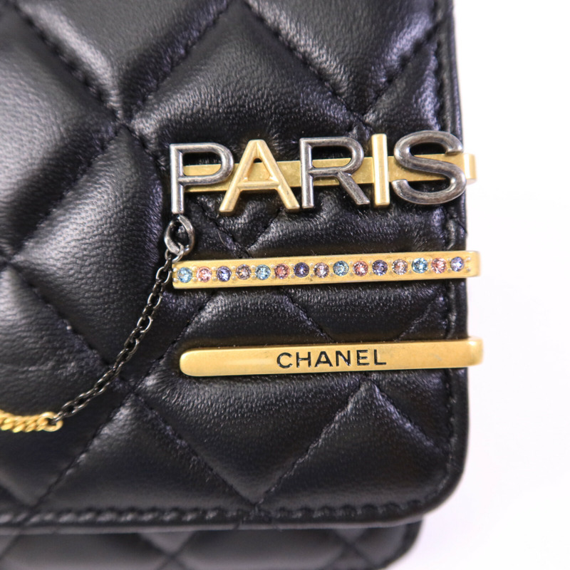 CHANEL 羊皮皮革Wallet On Chain肩背袋-13