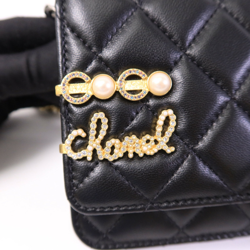 CHANEL 羊皮皮革Wallet On Chain肩背袋-14