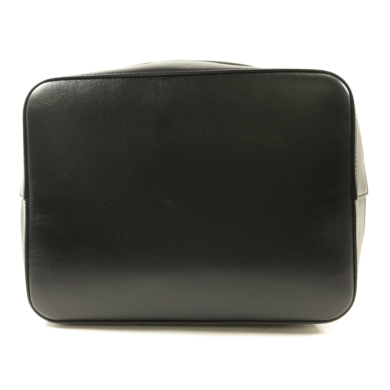 SAINT LAURENT 牛皮皮革/帆布Teddy Drawstring Tote Bag手挽袋-3