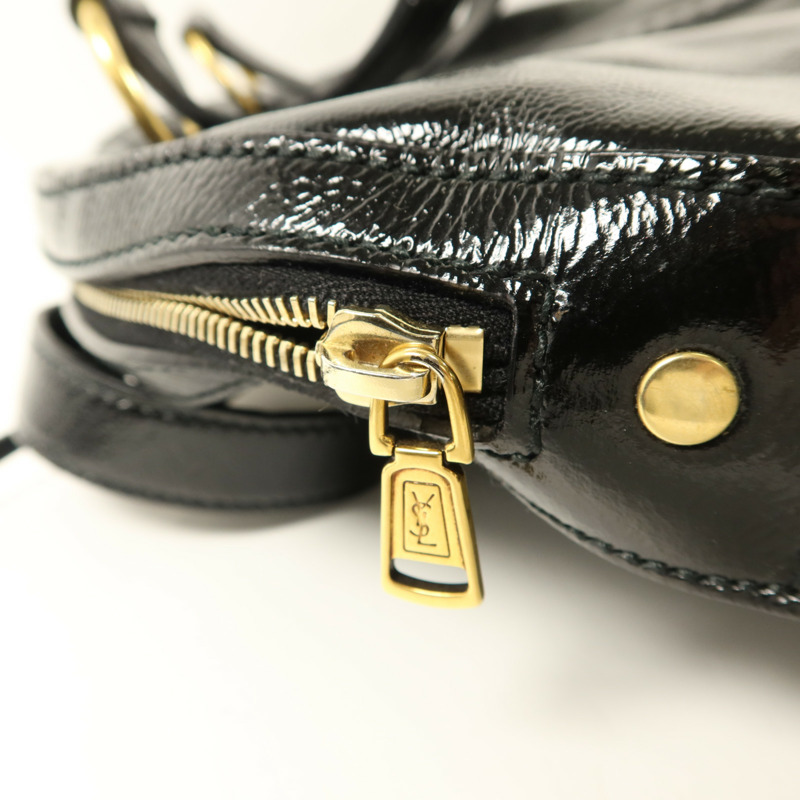 YVES SAINT LAURENT 漆皮皮革Muse Shoulder Bag肩背袋-9