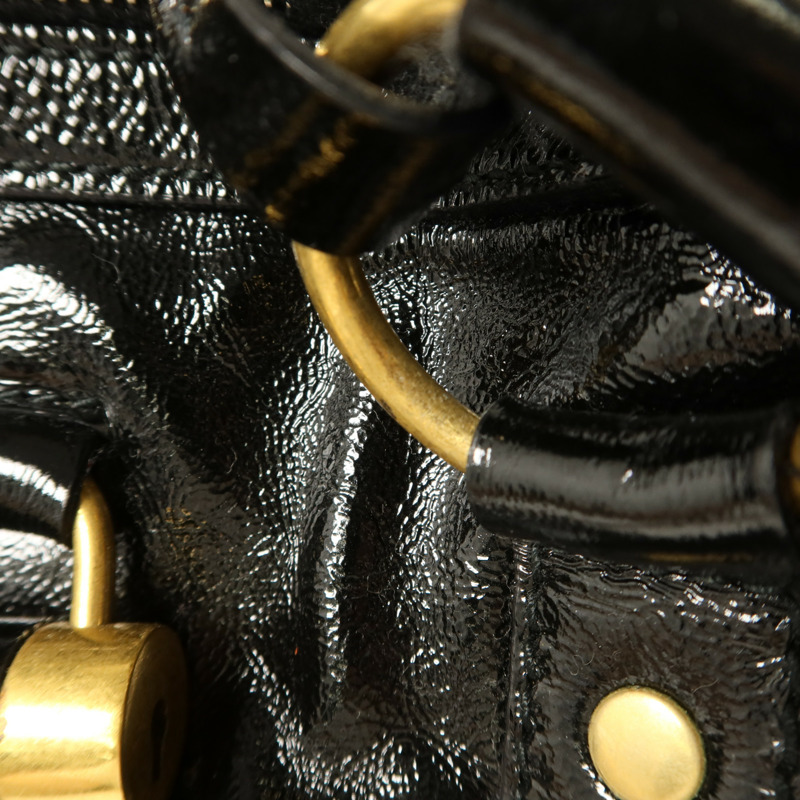 YVES SAINT LAURENT 漆皮皮革Muse Shoulder Bag肩背袋-12
