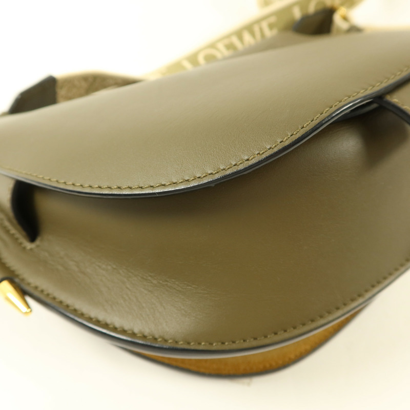 LOEWE 牛皮皮革Gate Small肩背袋-10