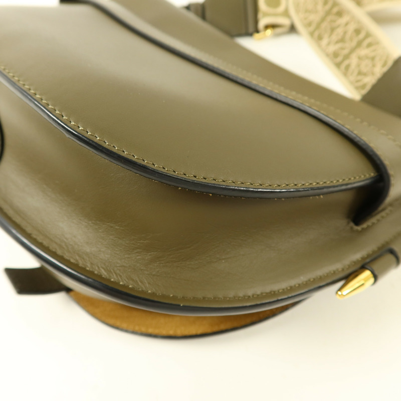 LOEWE 牛皮皮革Gate Small肩背袋-11