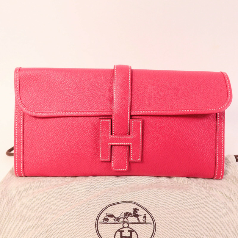 HERMES Epsom皮革Jije PM手拿包-12