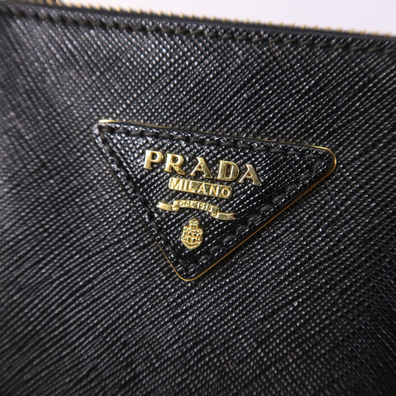 PRADA 牛皮皮革Saffiano Lux手挽肩背兩用袋-6