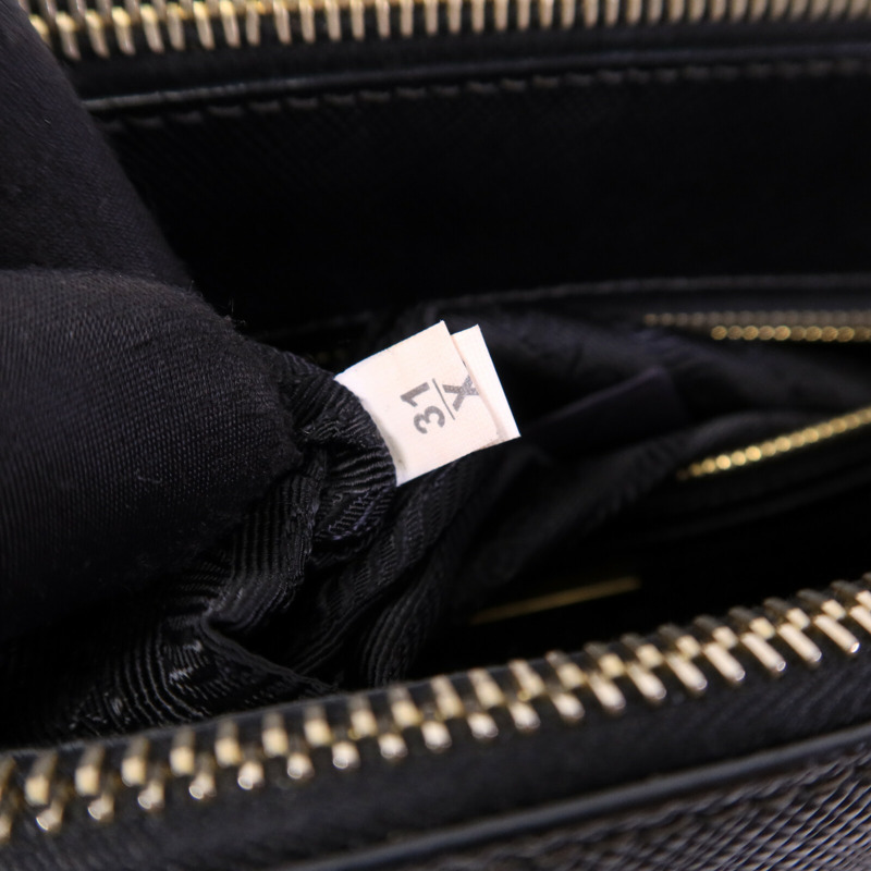 PRADA 牛皮皮革Saffiano Lux手挽肩背兩用袋-7