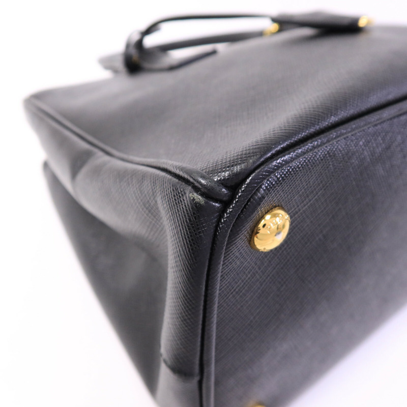 PRADA 牛皮皮革Saffiano Lux手挽肩背兩用袋-12