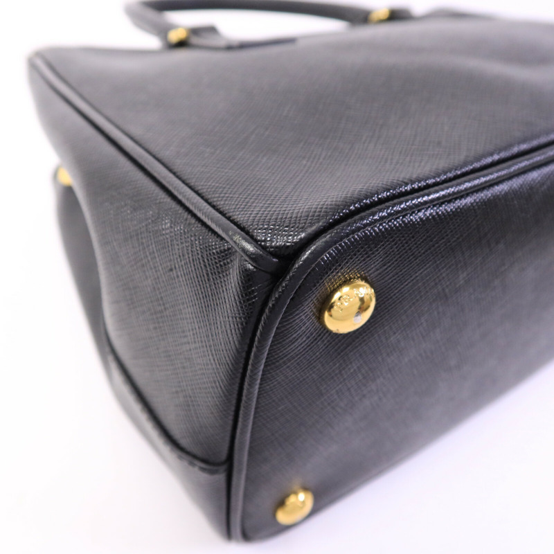 PRADA 牛皮皮革Saffiano Lux手挽肩背兩用袋-14