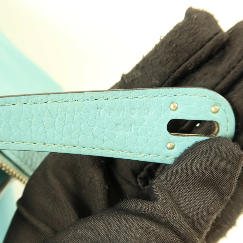 HERMES Clemence皮革Lindy 30手挽肩背兩用袋Bleu Atoll-6
