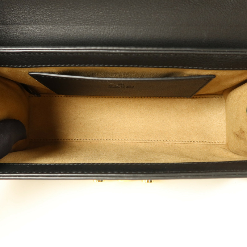 GUCCI 塗層帆布/牛皮皮革Padlock Supreme手挽肩背兩用袋-4