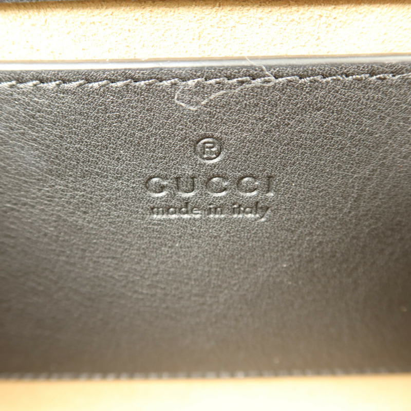 GUCCI 塗層帆布/牛皮皮革Padlock Supreme手挽肩背兩用袋-5