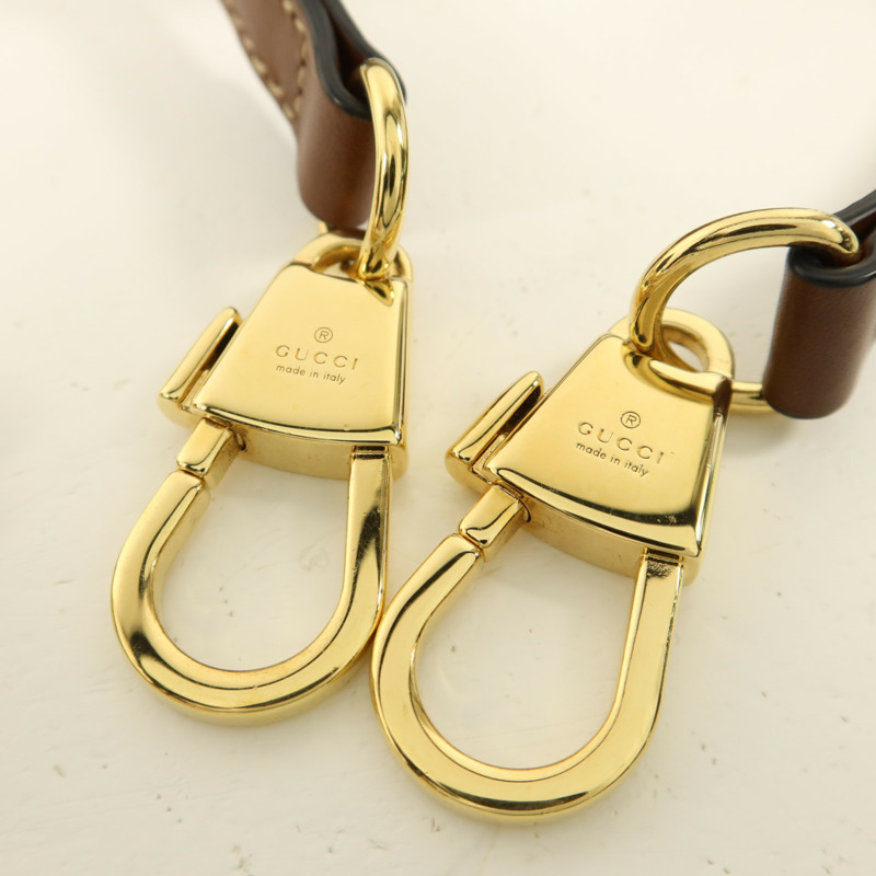 GUCCI 塗層帆布/牛皮皮革Padlock Supreme手挽肩背兩用袋-11