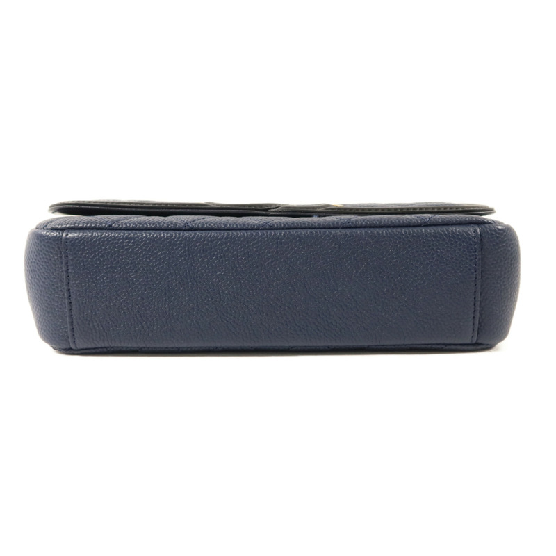 CHANEL 牛皮皮革CC Filigree Flap Bag鏈帶肩背袋-3