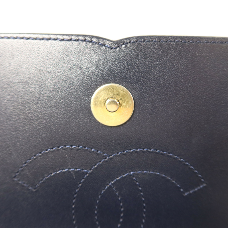 CHANEL 牛皮皮革CC Filigree Flap Bag鏈帶肩背袋-13