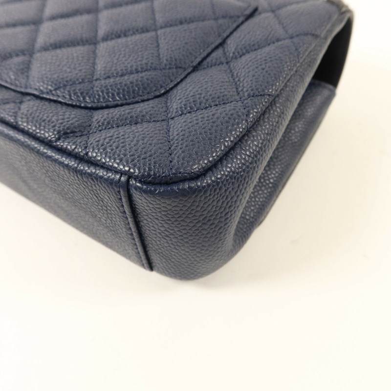 CHANEL 牛皮皮革CC Filigree Flap Bag鏈帶肩背袋-16