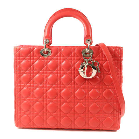 Dior 羊皮皮革Lady Dior手挽肩背兩用袋