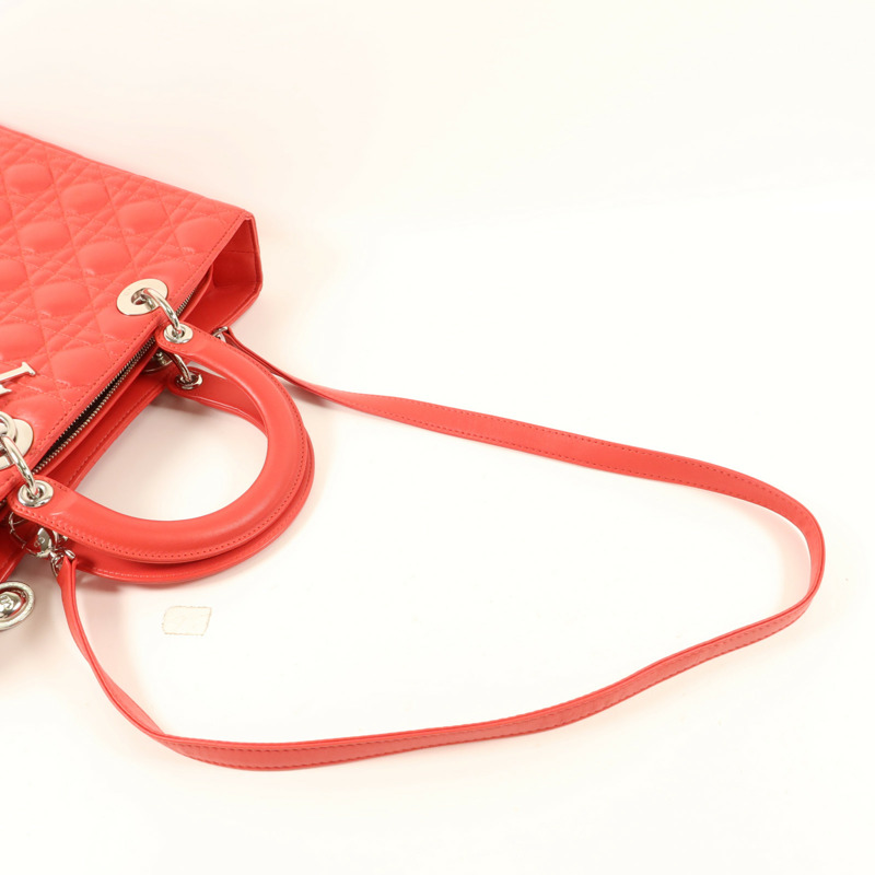 Dior 羊皮皮革Lady Dior手挽肩背兩用袋-8