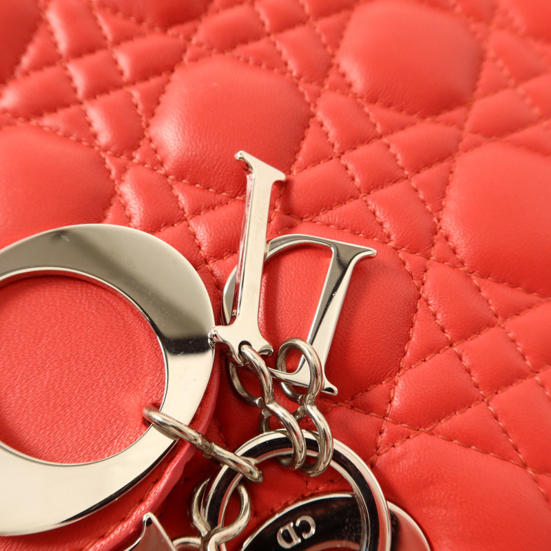 Dior 羊皮皮革Lady Dior手挽肩背兩用袋-13