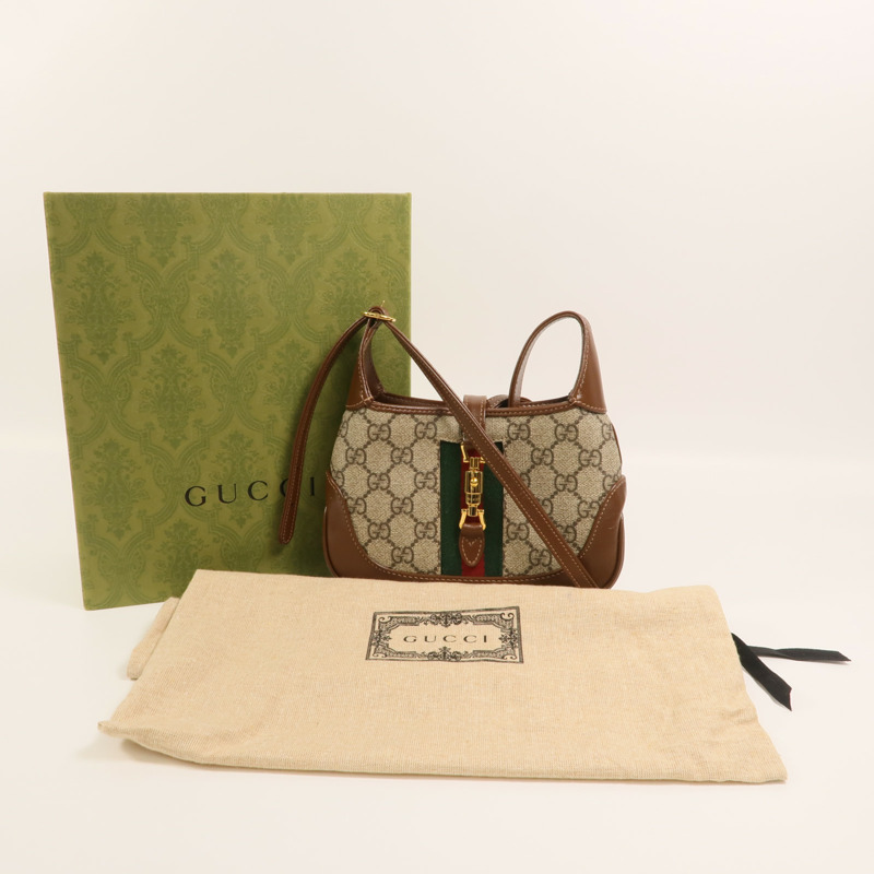 GUCCI 塗層帆布Mini Jackie 1961肩背袋-8