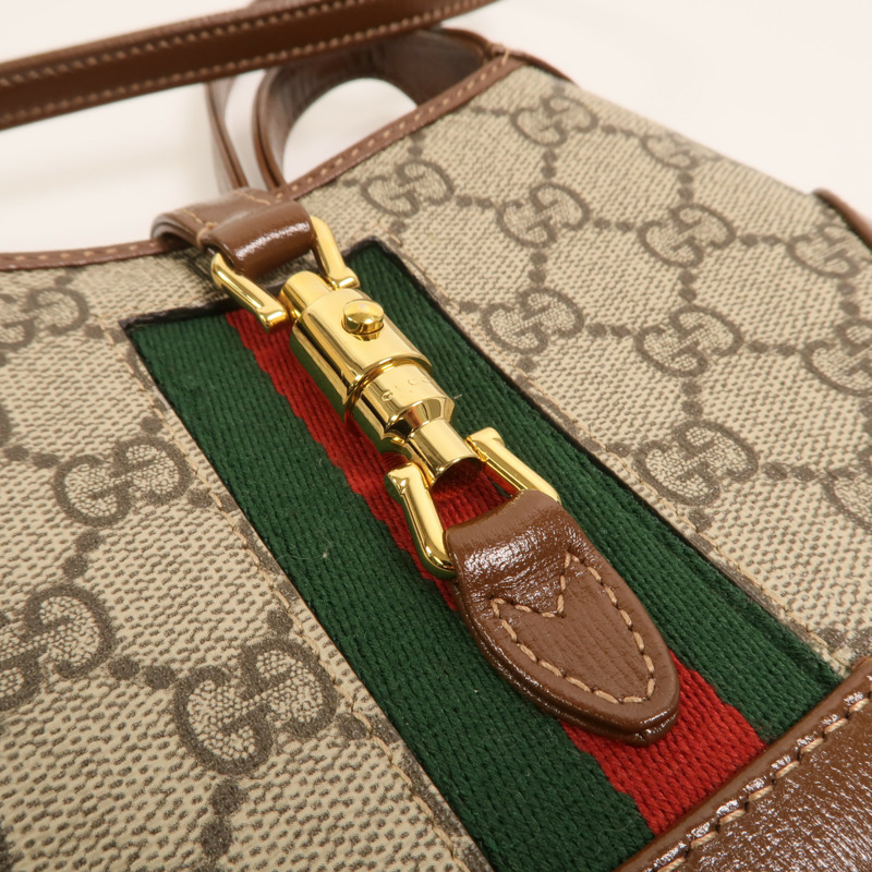 GUCCI 塗層帆布Mini Jackie 1961肩背袋-9