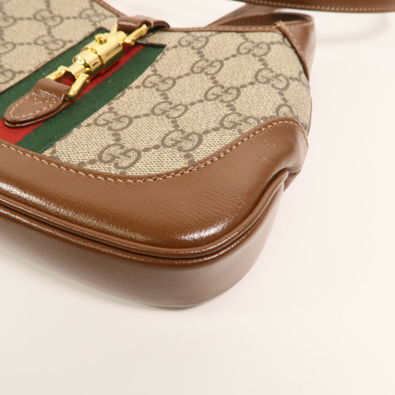 GUCCI 塗層帆布Mini Jackie 1961肩背袋-10