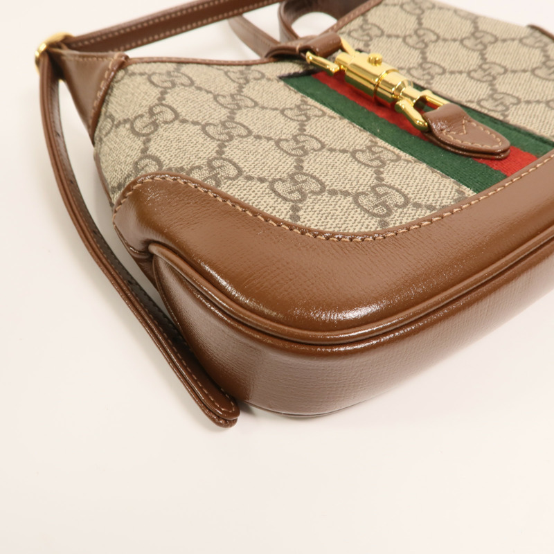 GUCCI 塗層帆布Mini Jackie 1961肩背袋-11