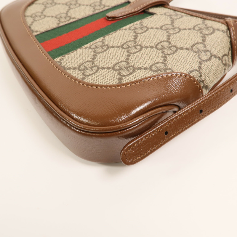 GUCCI 塗層帆布Mini Jackie 1961肩背袋-12