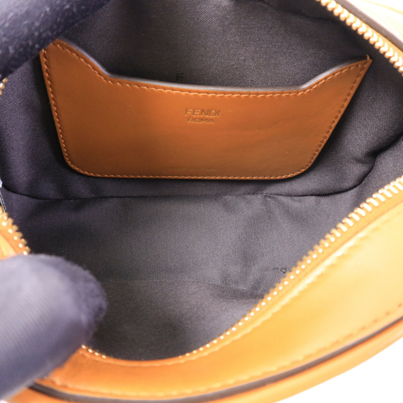 FENDI 牛皮皮革FF Logo Camera Case肩背袋-4