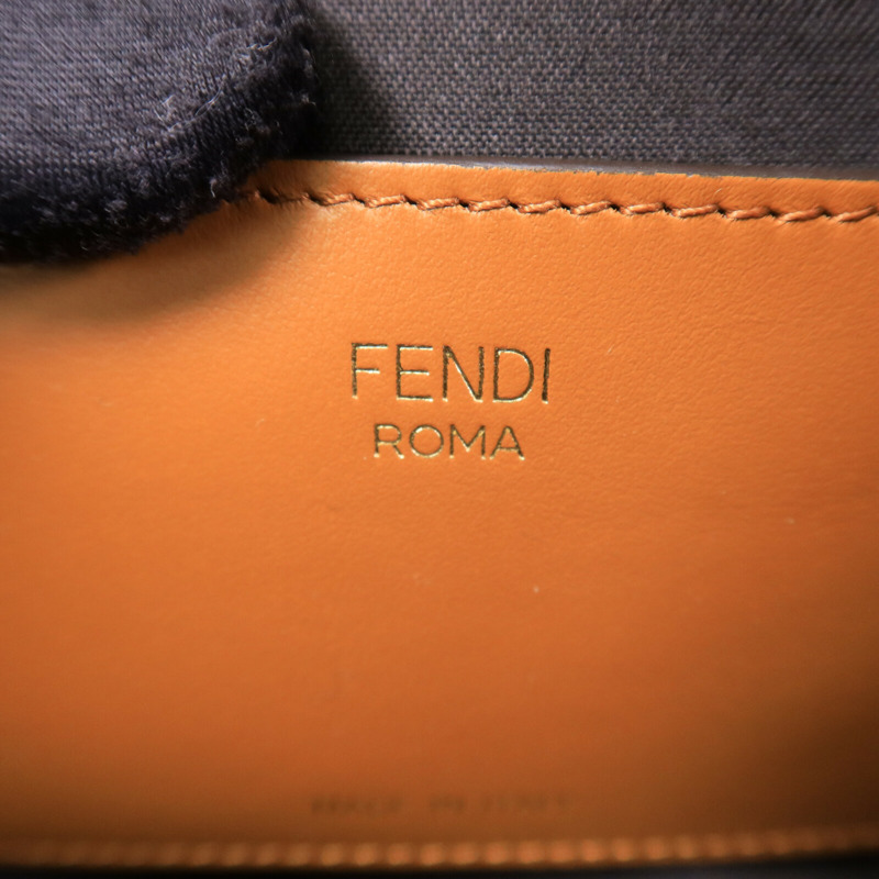 FENDI 牛皮皮革FF Logo Camera Case肩背袋-5