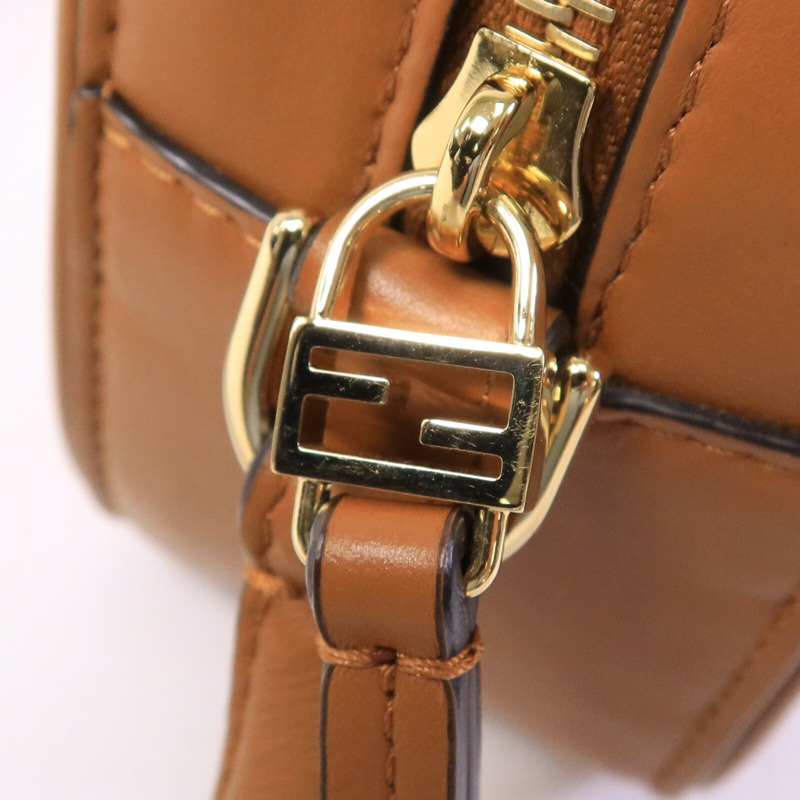 FENDI 牛皮皮革FF Logo Camera Case肩背袋-6