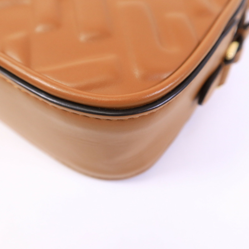 FENDI 牛皮皮革FF Logo Camera Case肩背袋-10