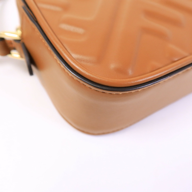 FENDI 牛皮皮革FF Logo Camera Case肩背袋-11