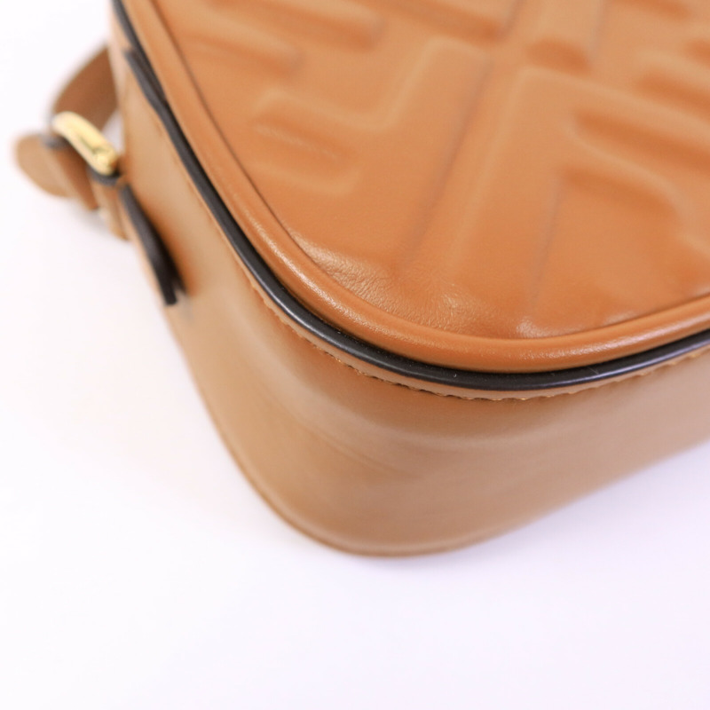 FENDI 牛皮皮革FF Logo Camera Case肩背袋-13