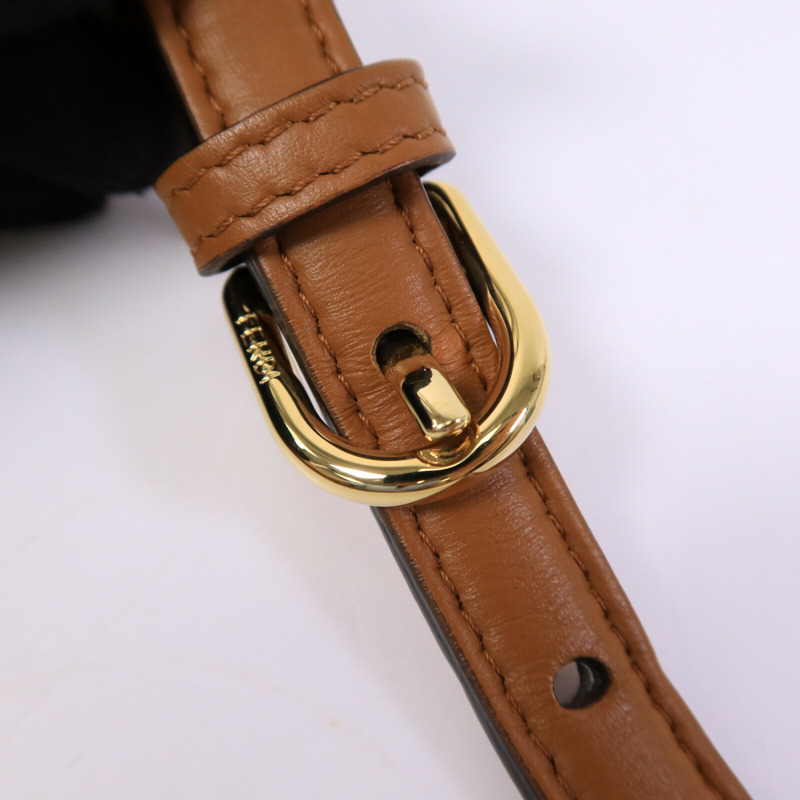 FENDI 牛皮皮革FF Logo Camera Case肩背袋-14