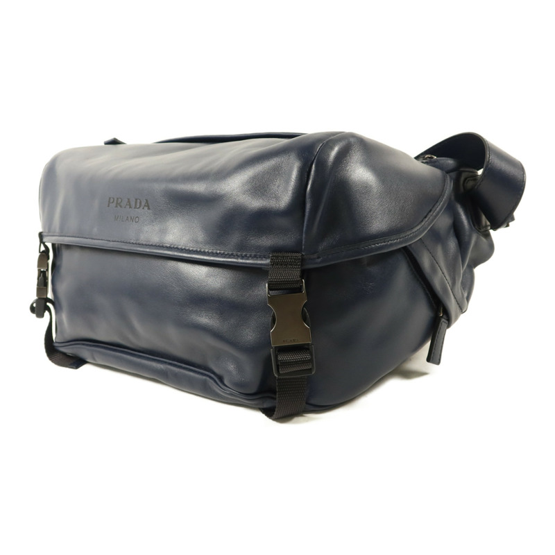 PRADA 牛皮皮革Messenger Bag肩背袋-2