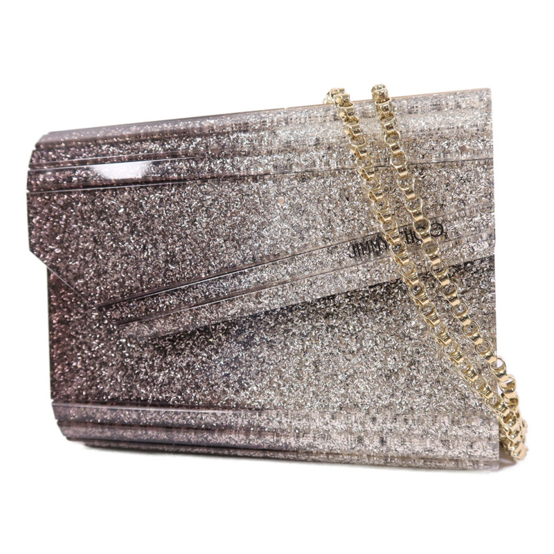 JIMMY CHOO 塑膠Candy Glitter Clutch鏈帶肩背袋-2