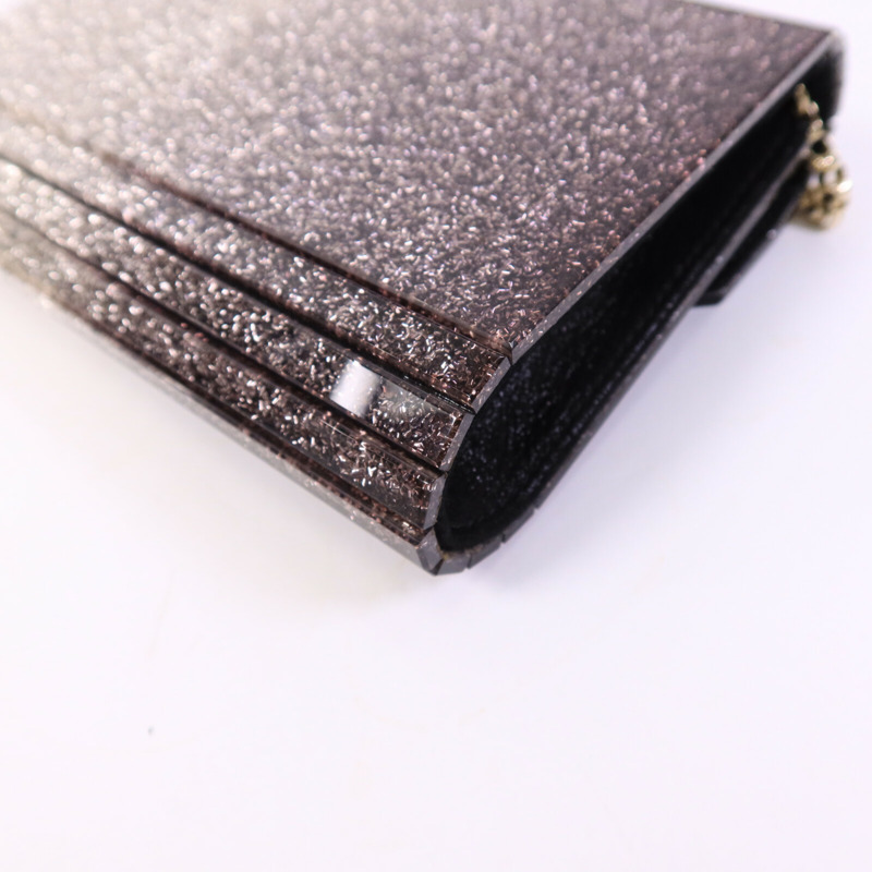 JIMMY CHOO 塑膠Candy Glitter Clutch鏈帶肩背袋-10