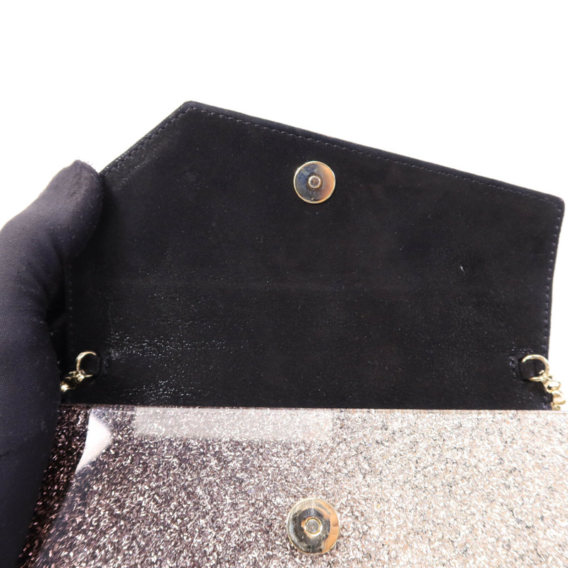 JIMMY CHOO 塑膠Candy Glitter Clutch鏈帶肩背袋-12