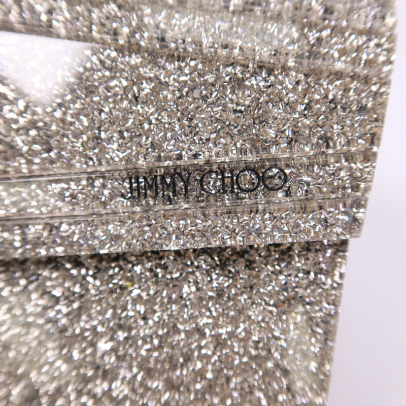 JIMMY CHOO 塑膠Candy Glitter Clutch鏈帶肩背袋-13