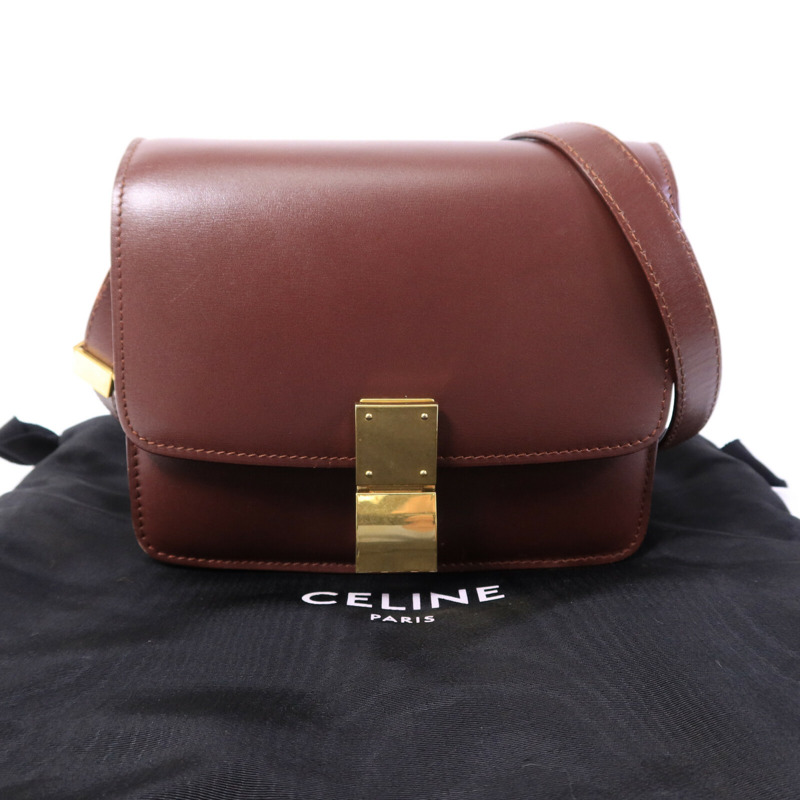 CELINE 牛皮皮革Mini Classic Box肩背袋-9