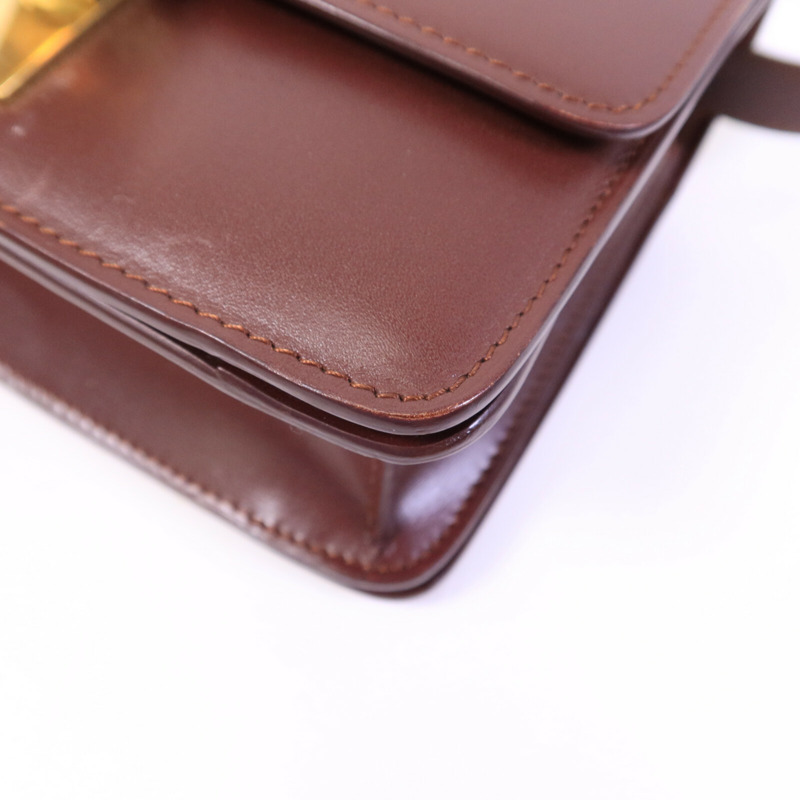 CELINE 牛皮皮革Mini Classic Box肩背袋-10