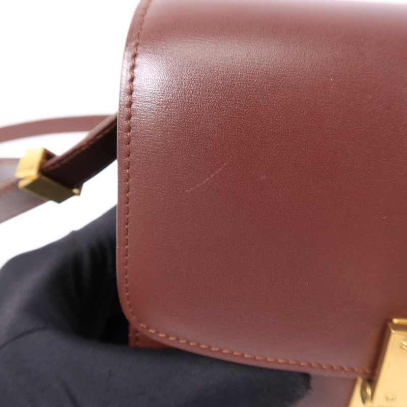 CELINE 牛皮皮革Mini Classic Box肩背袋-15
