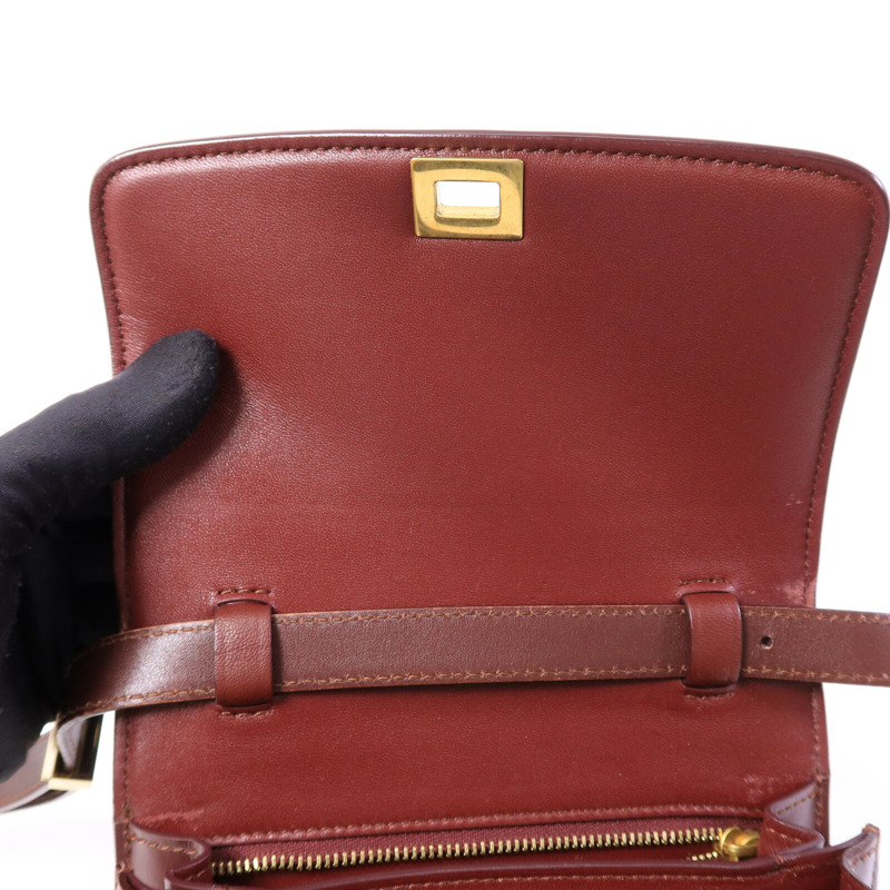 CELINE 牛皮皮革Mini Classic Box肩背袋-16